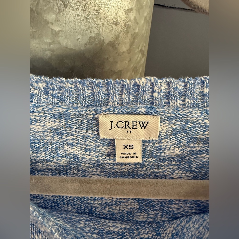 J crew light weight blue sweater xs - Picture 3 of 3